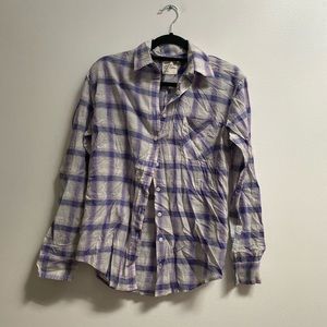AEO Boyfriend Fit Plaid Shirt
